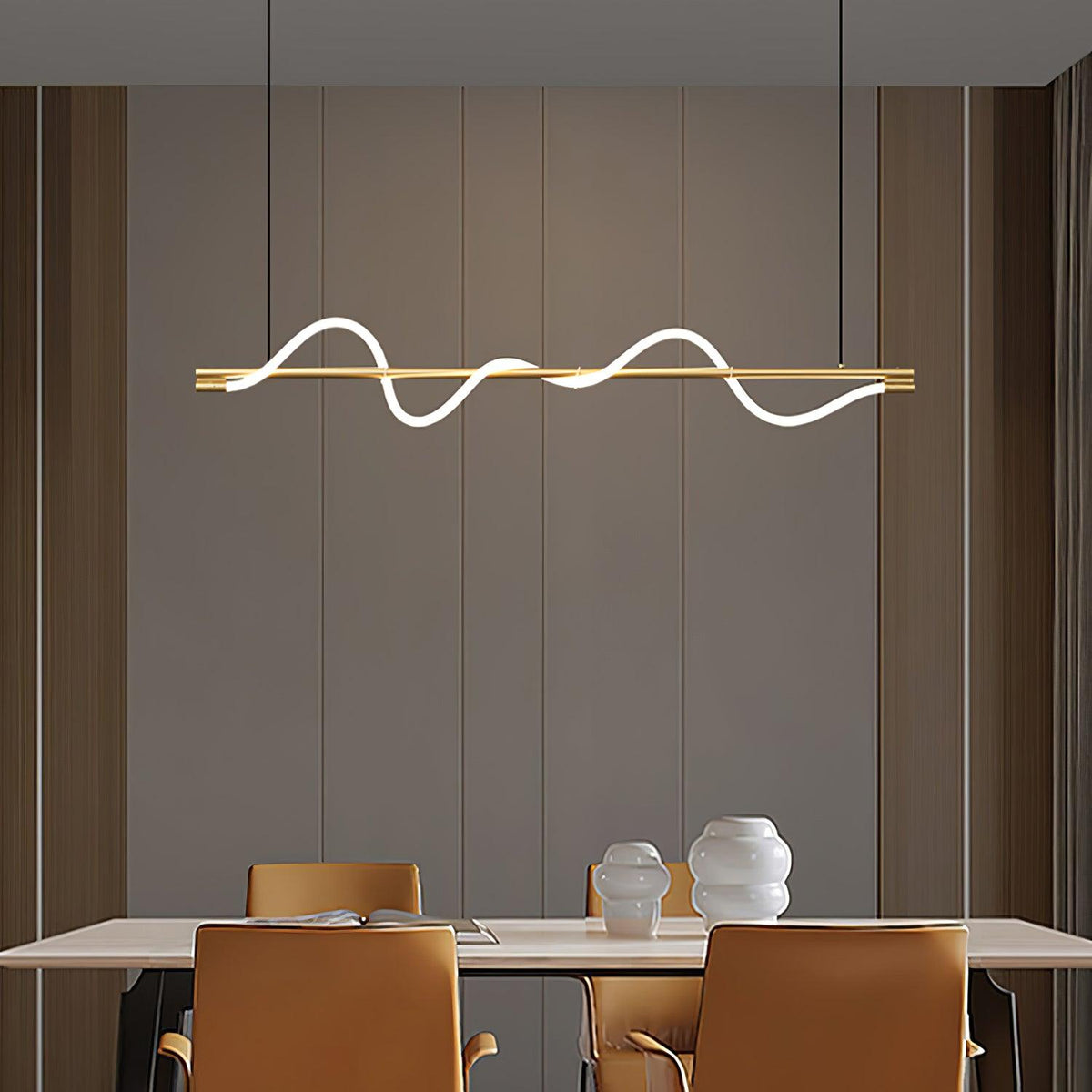 Pulse minimalistisk pendellampe i messing