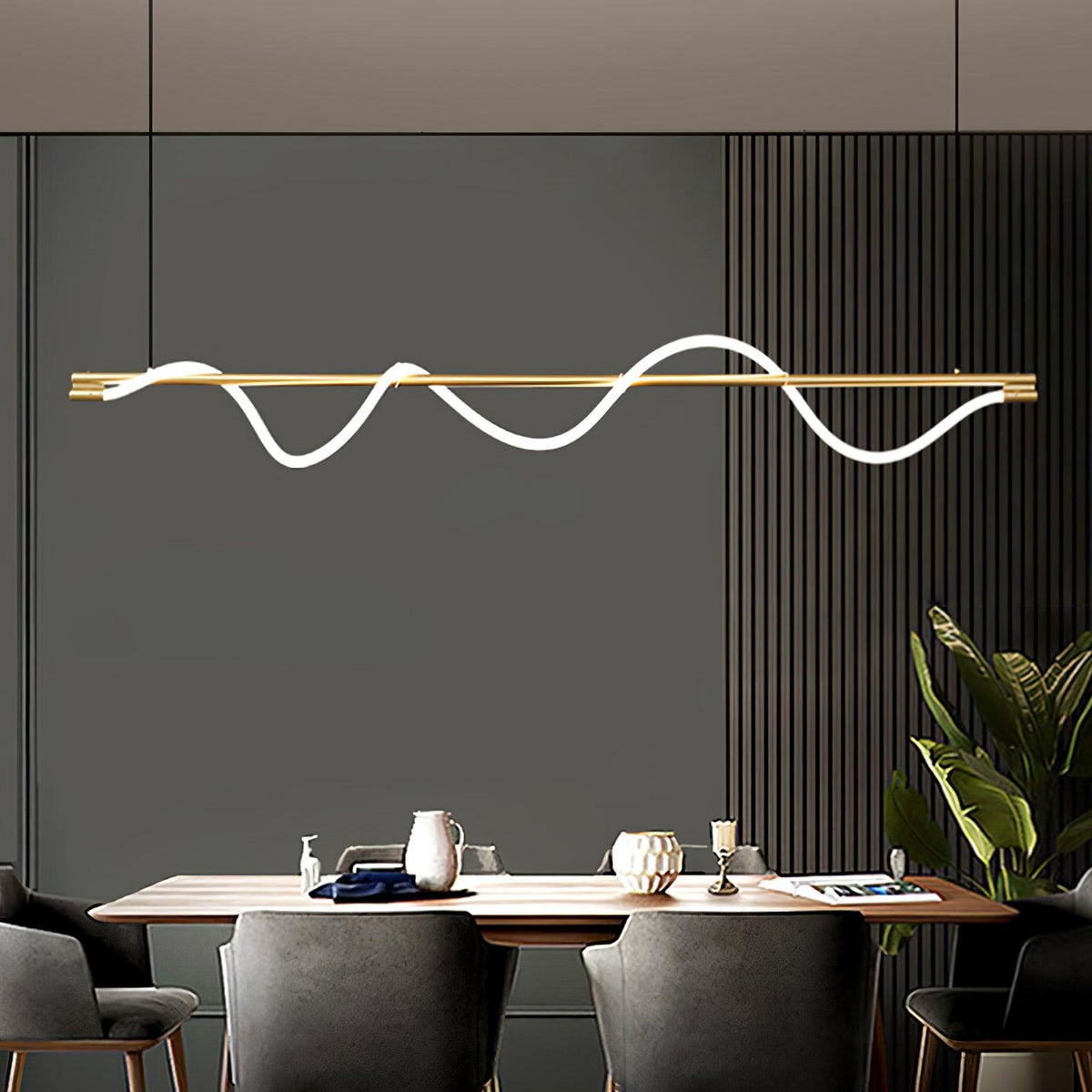 Pulse minimalistisk pendellampe i messing