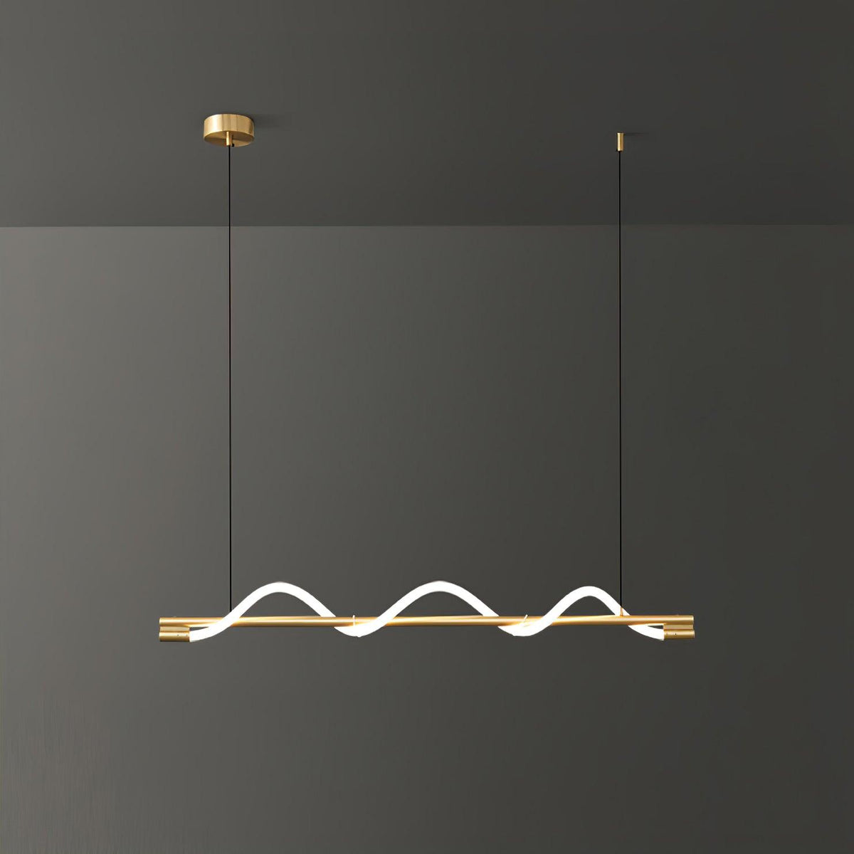 Pulse minimalistisk pendellampe i messing