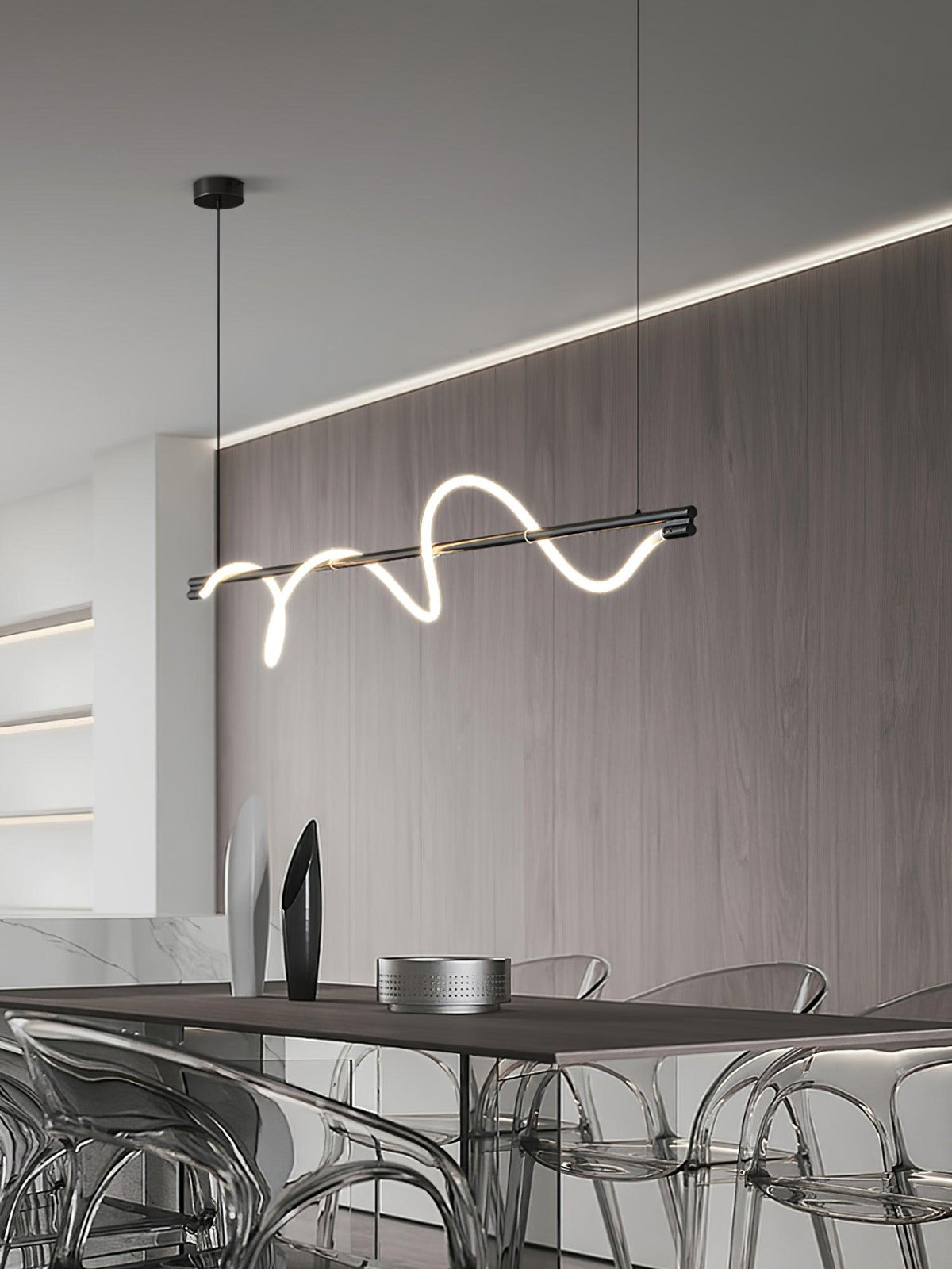 Pulse minimalistisk pendellampe i messing