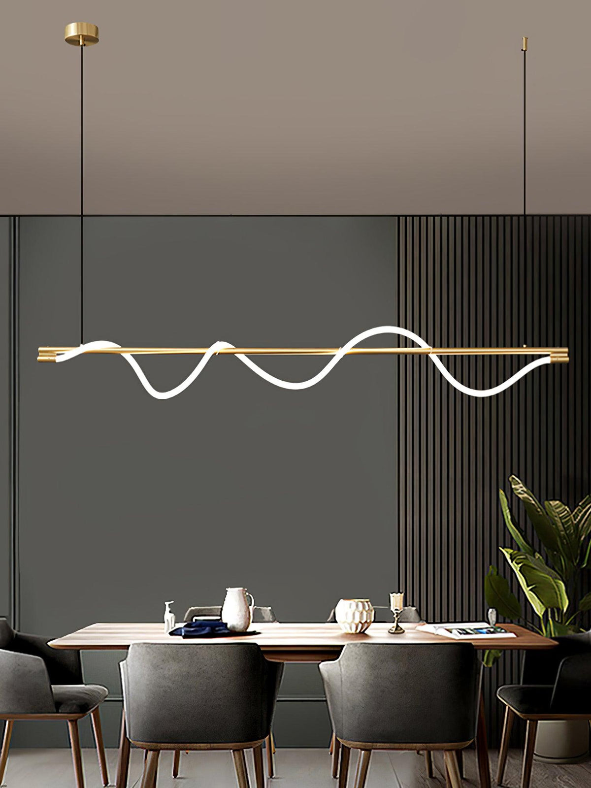 Pulse minimalistisk pendellampe i messing
