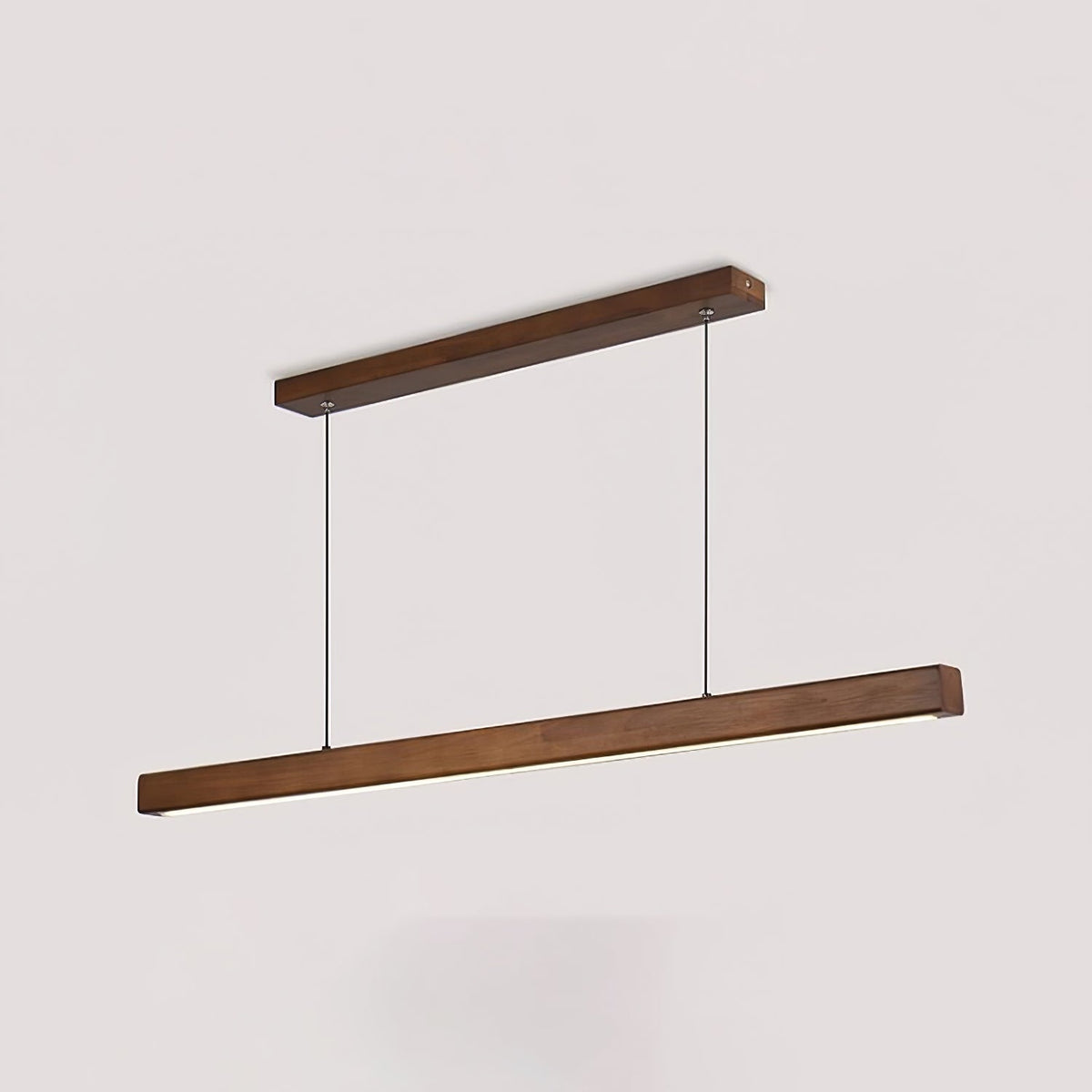 Rinalina lineær minimalistisk pendellampe i træ