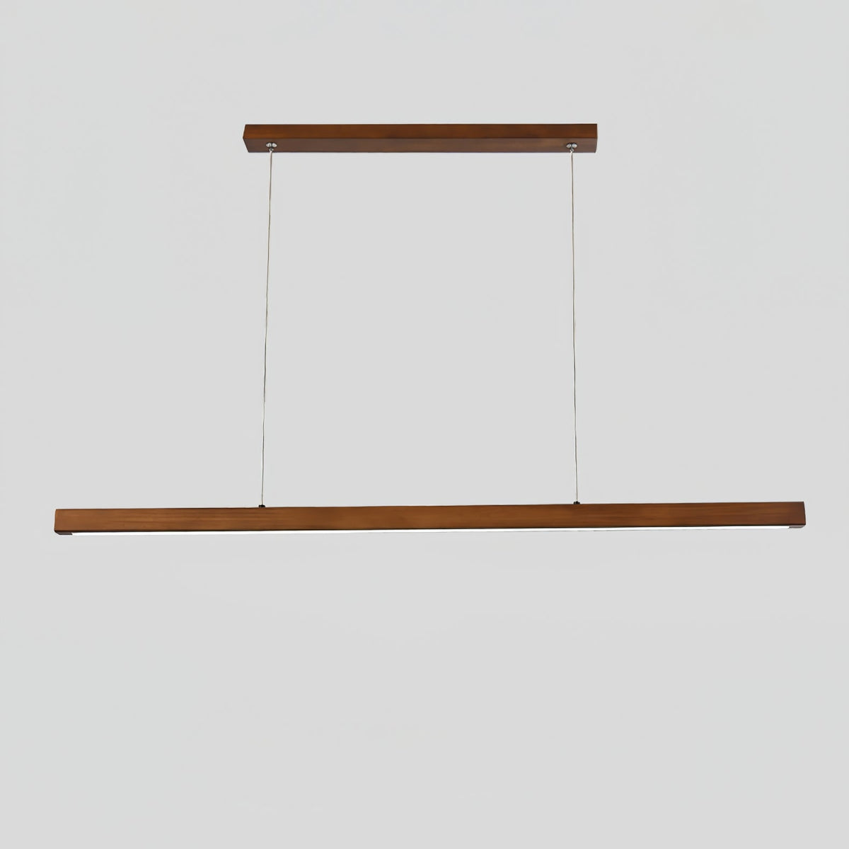 Rinalina lineær minimalistisk pendellampe i træ