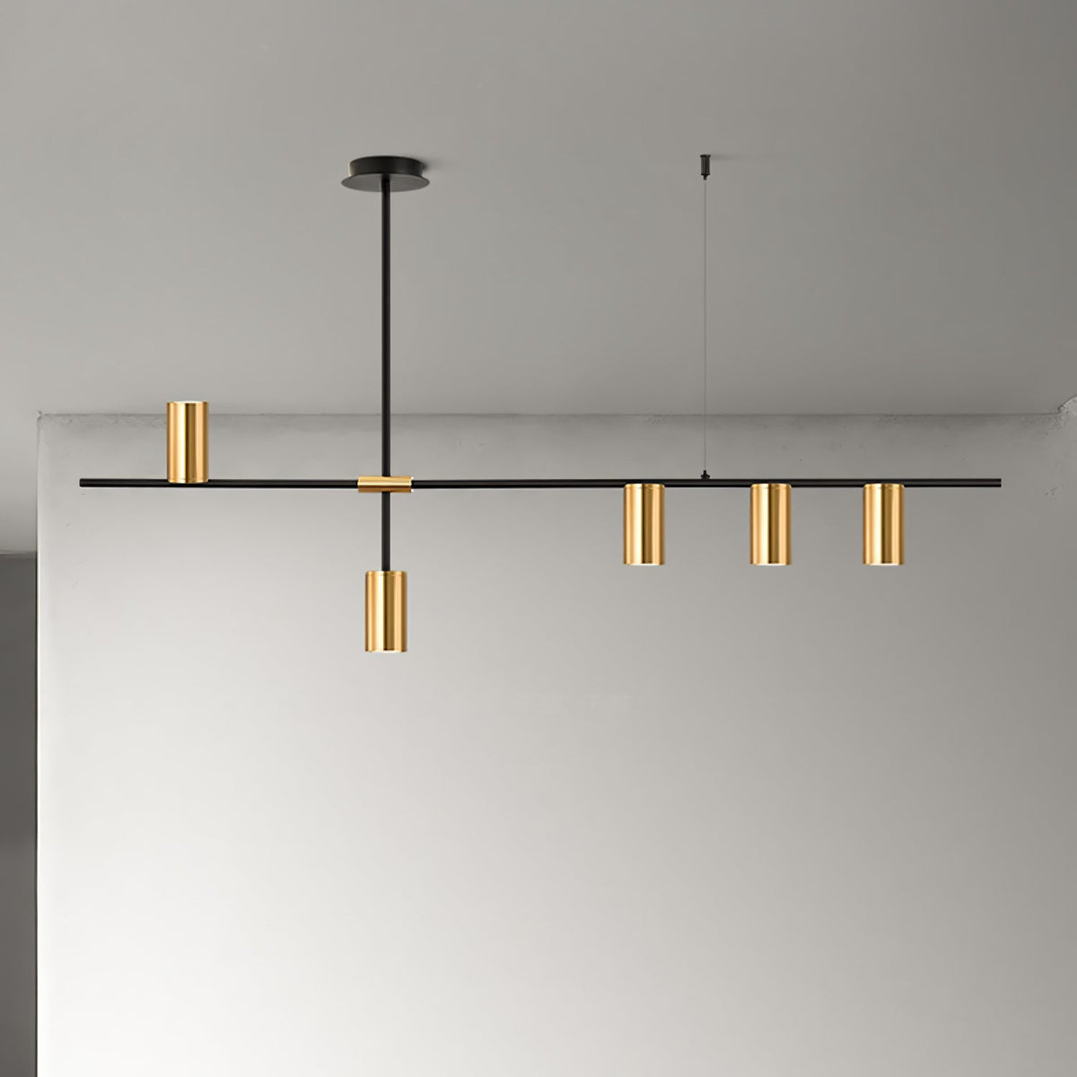 Aulten moderni minimalistinen lineaarinen saarekeriippuvalaisin