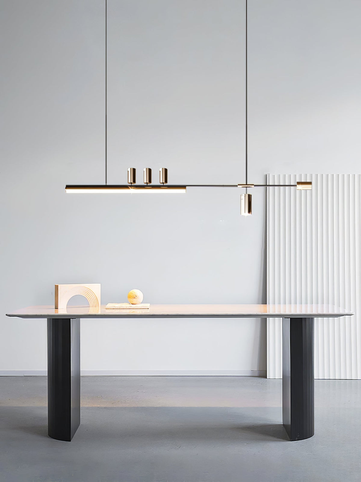 Aulten moderni minimalistinen lineaarinen saarekeriippuvalaisin