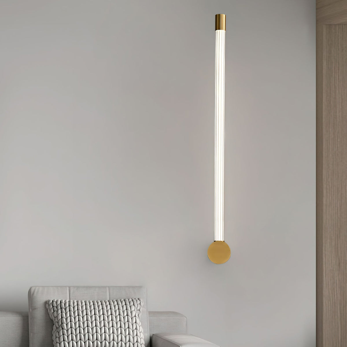 Vexyn lineaarinen LED-seinävalaisin, kultainen