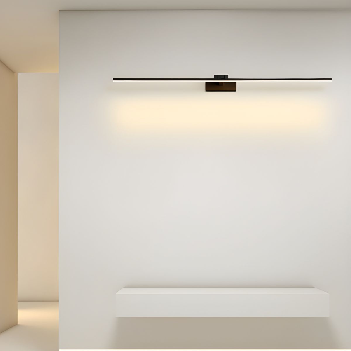 Moderni minimalistinen lineaarinen kylpyhuoneen seinävalaisin