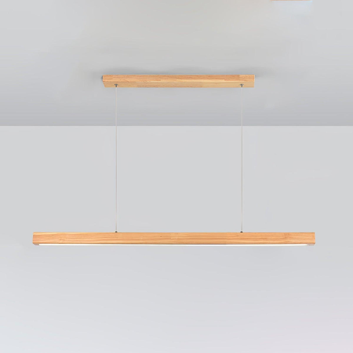 Xylo designerpendellampe i lineært, stangformet trædesign