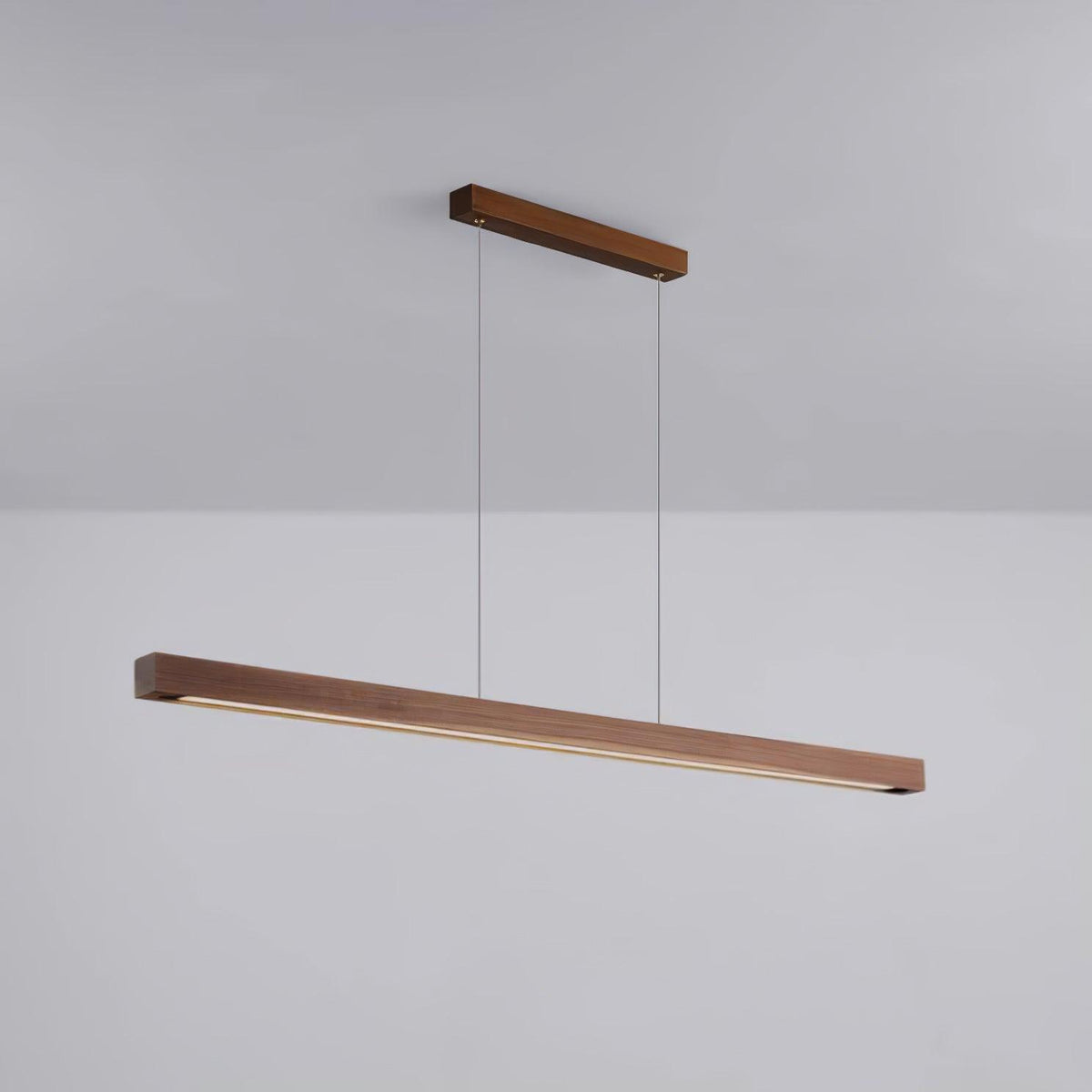 Xylo designerpendellampe i lineært, stangformet trædesign