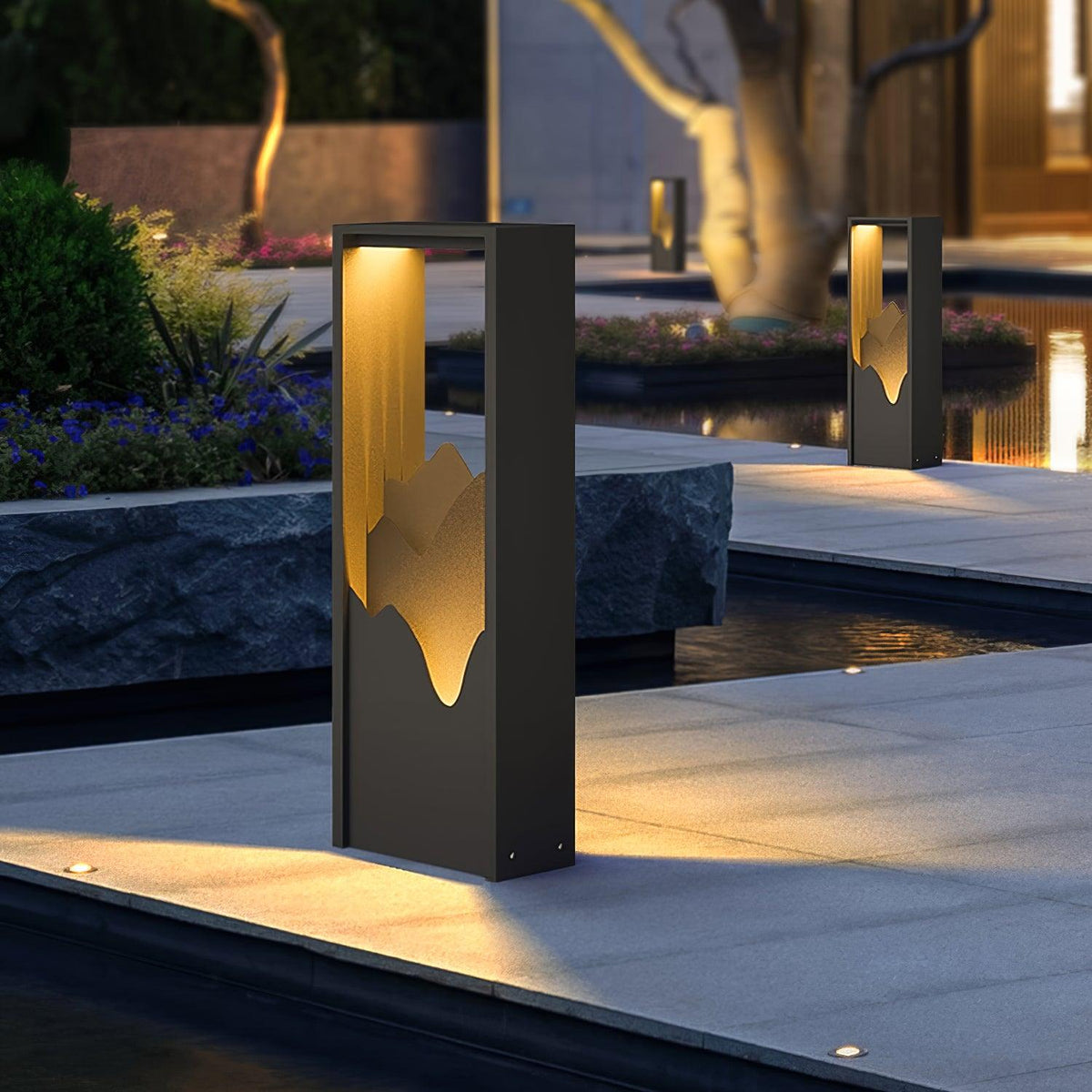 Zen Rustik udendørslampe i akryl