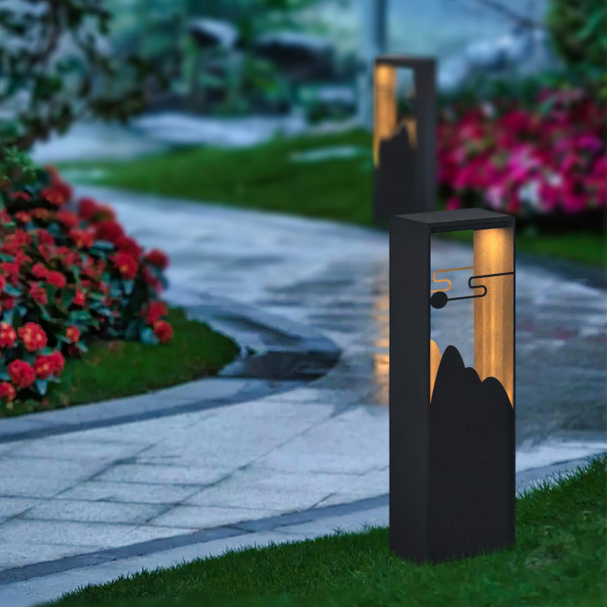 Zen Rustik udendørslampe i akryl