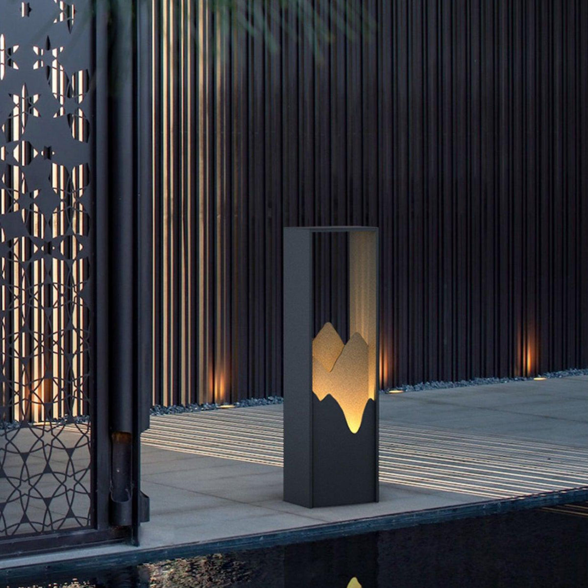 Zen Rustik udendørslampe i akryl