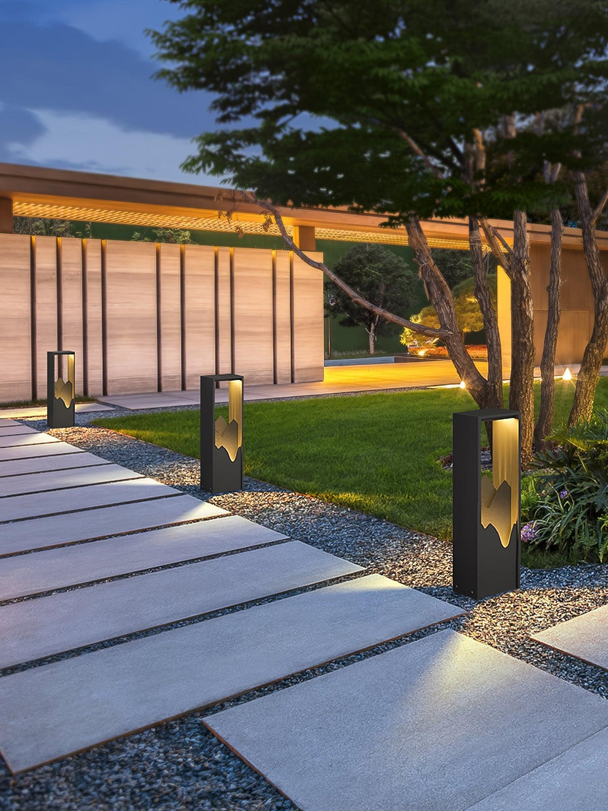 Zen Rustik udendørslampe i akryl