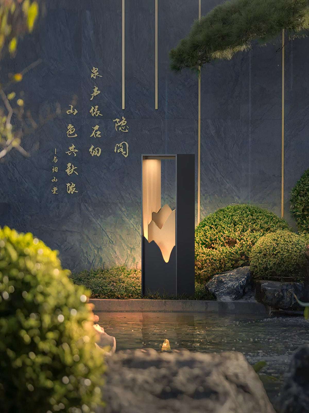 Zen Rustik udendørslampe i akryl