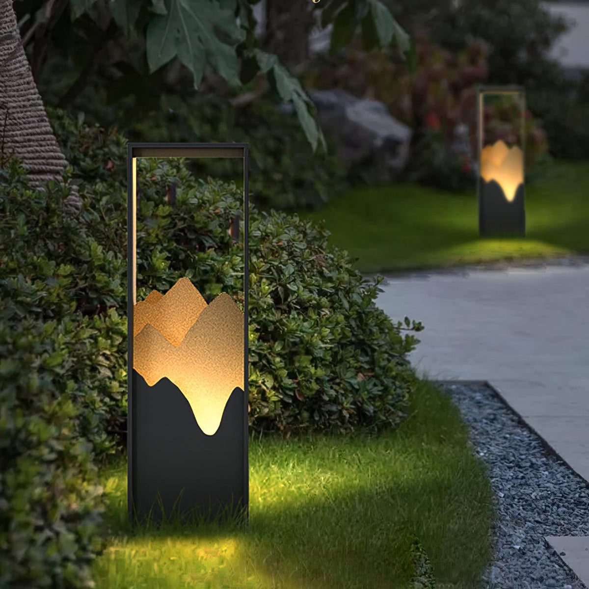 Zen Rustik udendørslampe i akryl