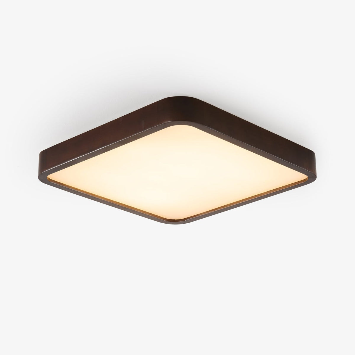 Rinirel Moderne minimalistisk rektangulær loftslampe i træ