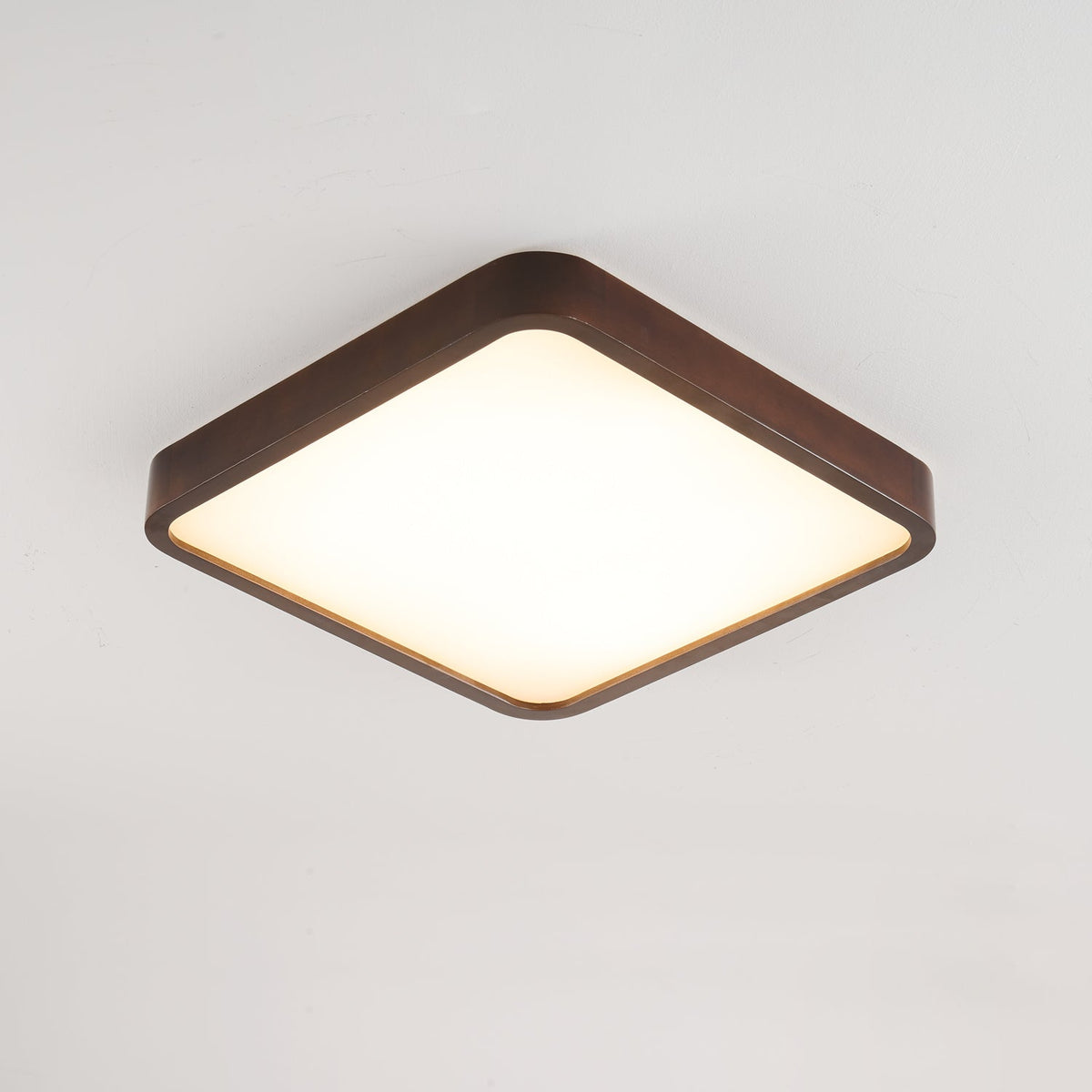 Rinirel Moderne minimalistisk rektangulær loftslampe i træ