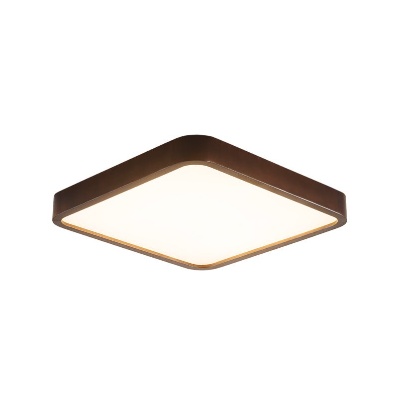 Rinirel Moderne minimalistisk rektangulær loftslampe i træ