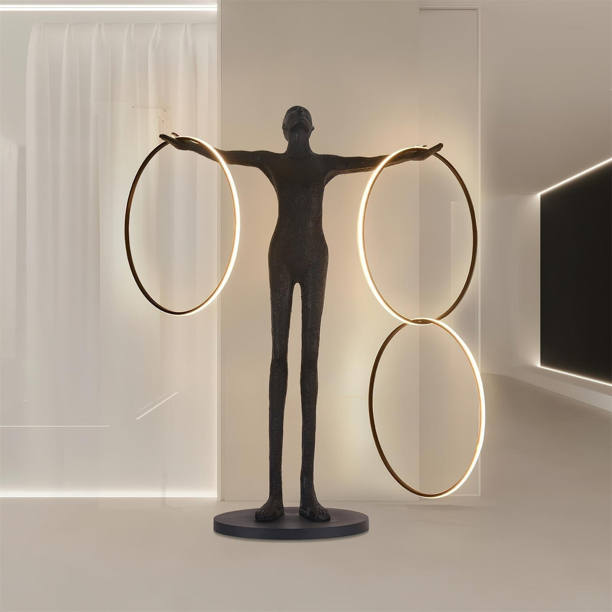 Hoops-gulvlampe