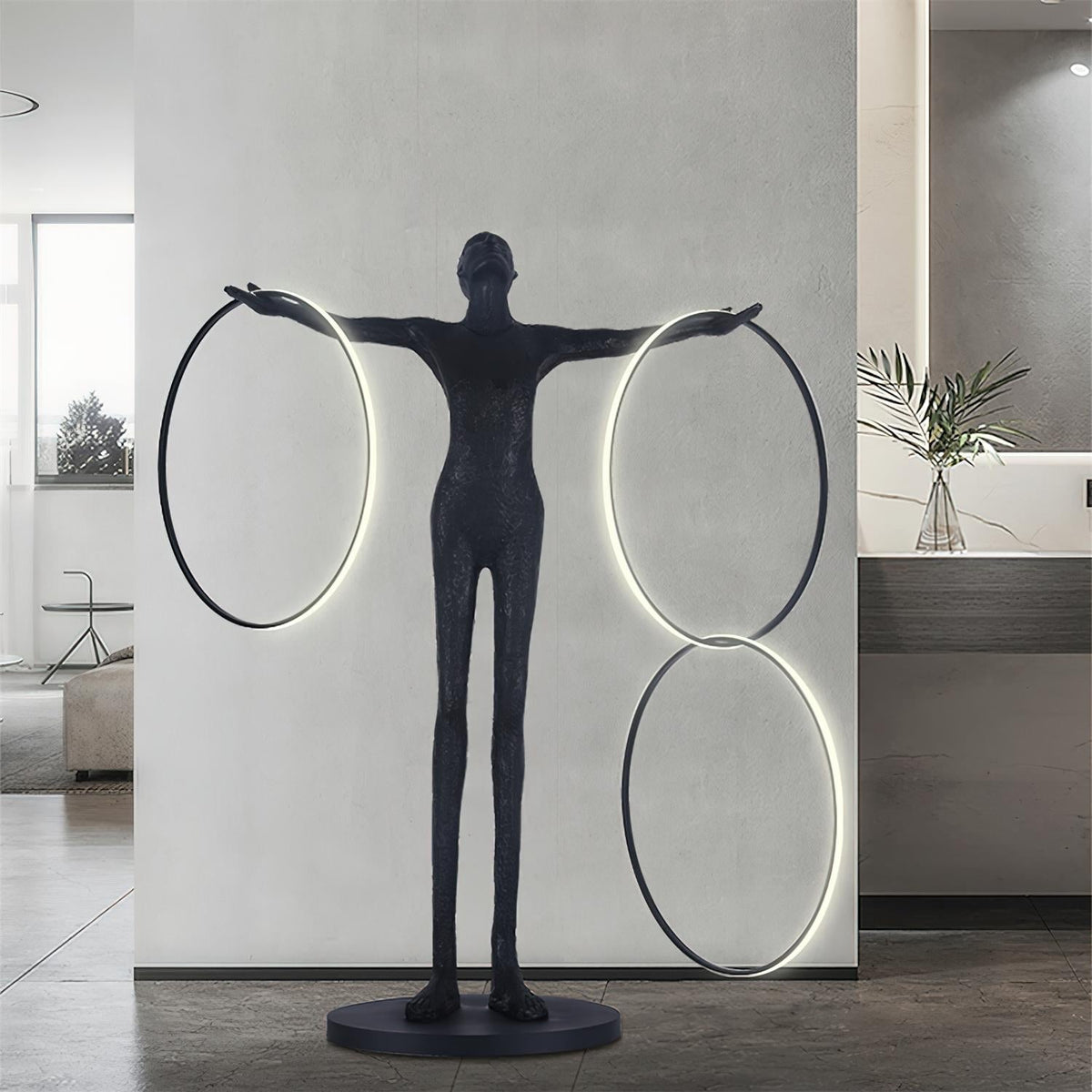 Hoops-gulvlampe