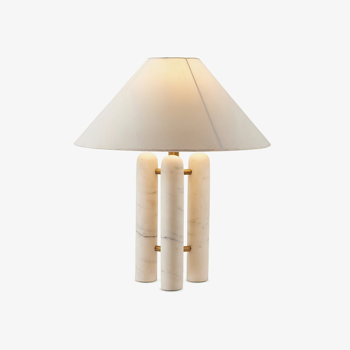 Trio moderne marmorbordlampe