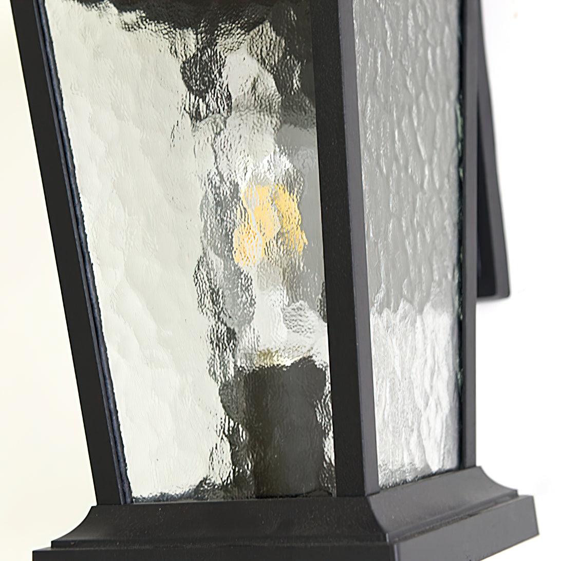 Edwin elegant udendørs væglampe i fugleburdesign med glas