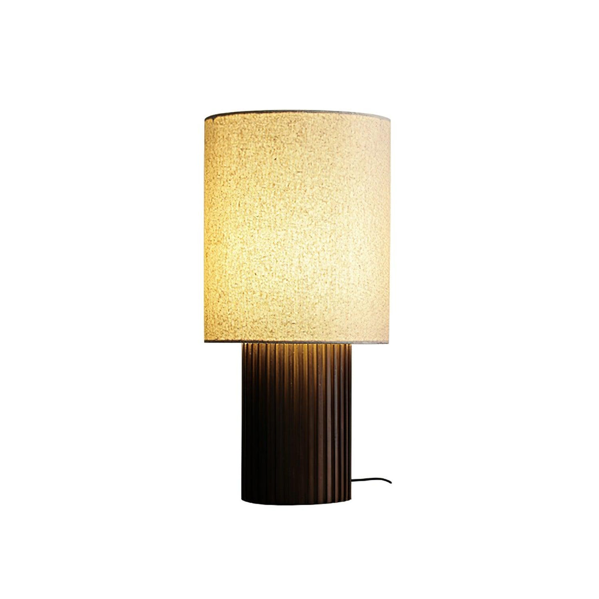 Grove vintage-bordlampe i stof