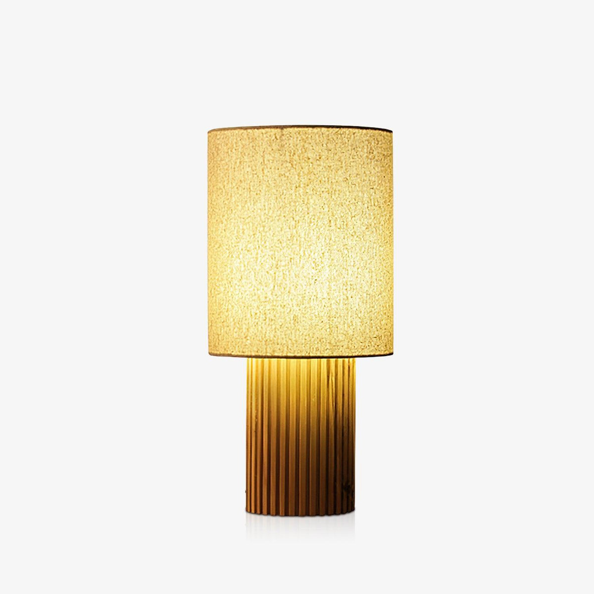 Grove vintage-bordlampe i stof
