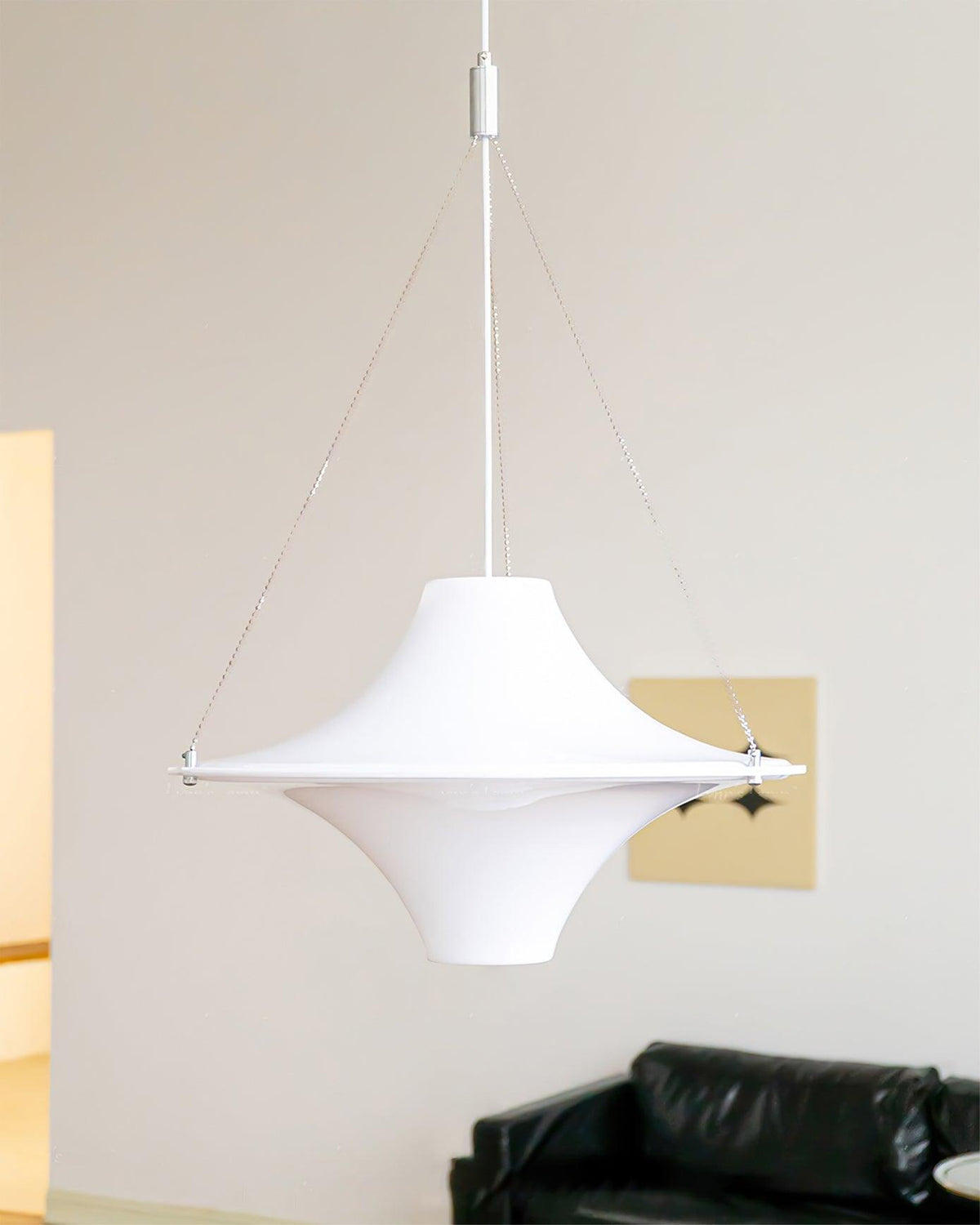 Candeeiro suspenso Dali em acrílico, em forma de OVNI, contemporâneo, para sala de estar