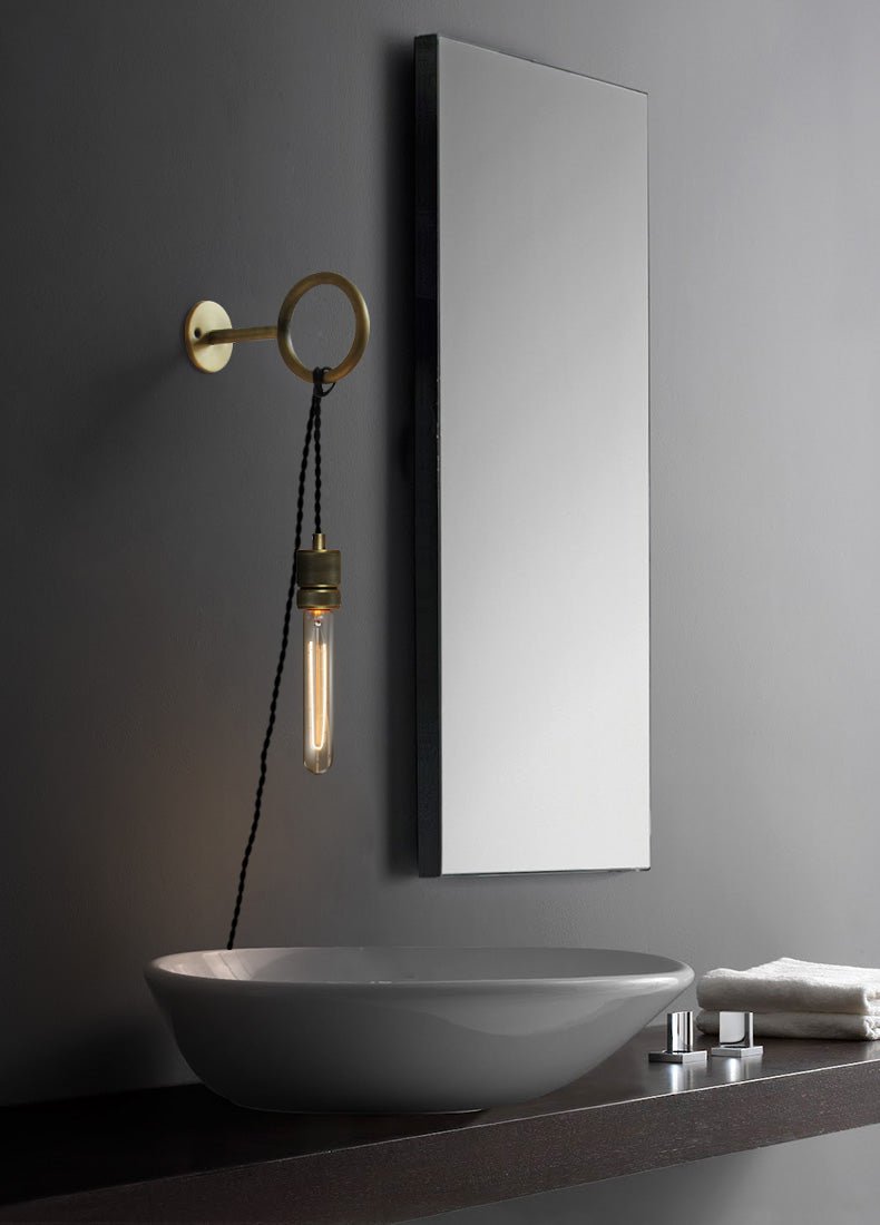 Candeeiro de parede de vidro minimalista elegante Evmaror