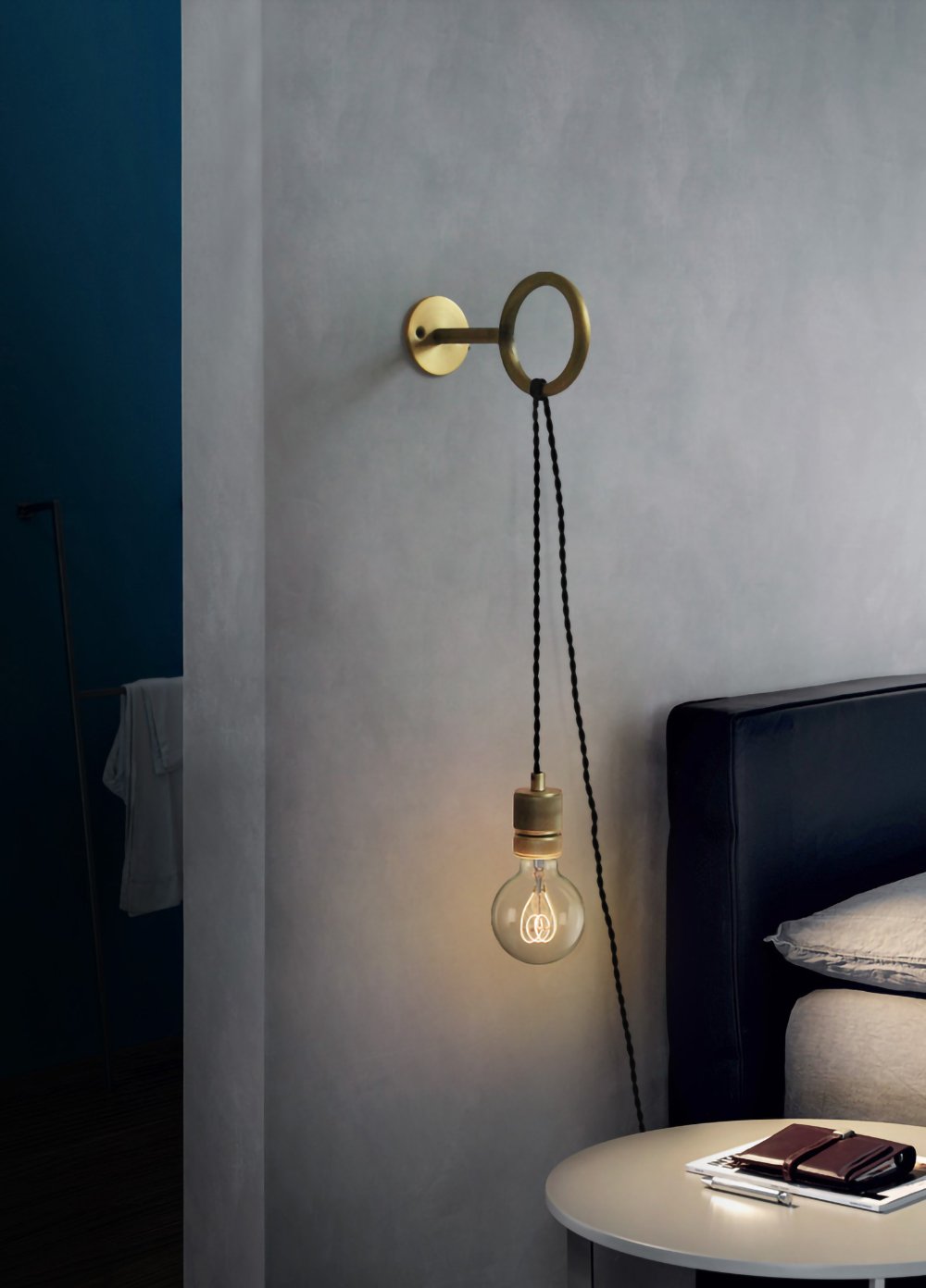Evmaror elegant minimalistisk vägglampa i glas