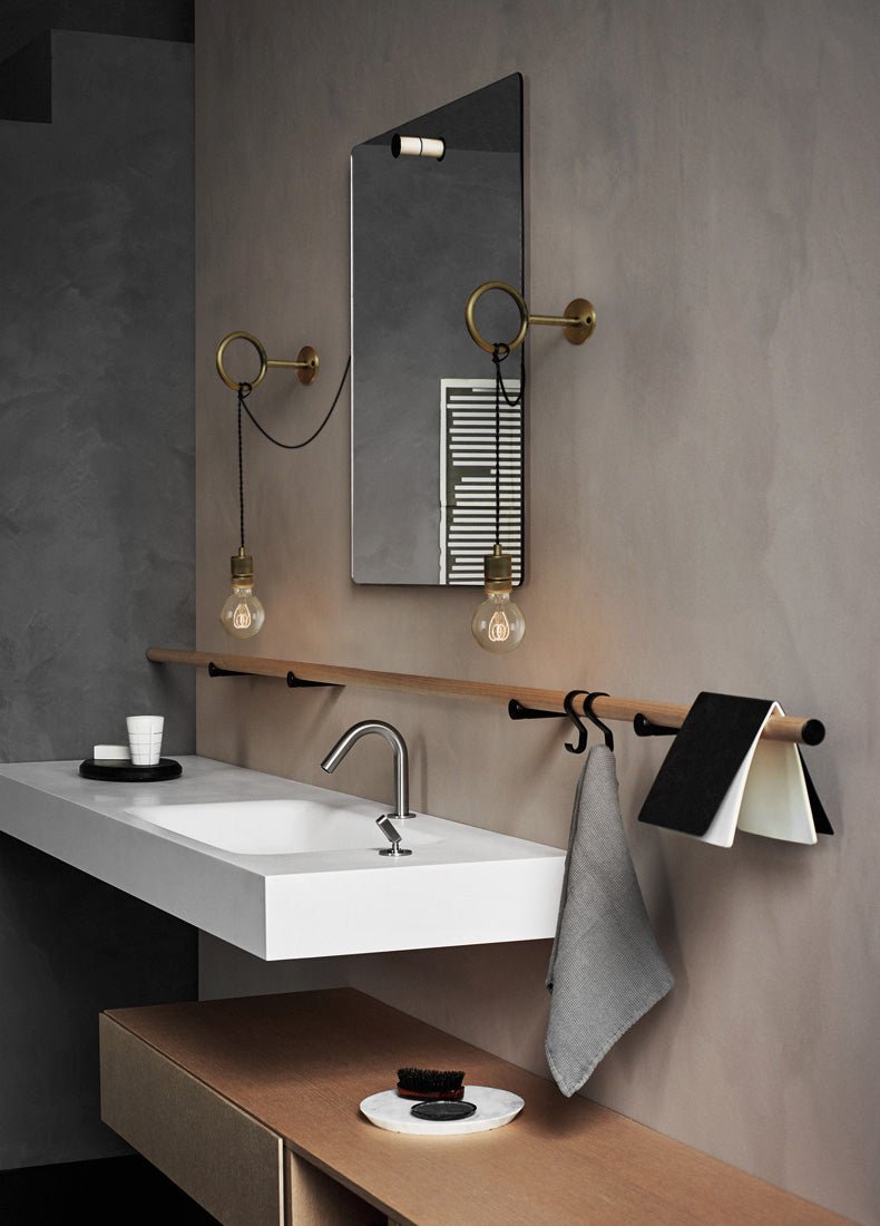 Evmaror elegant minimalistisk vägglampa i glas