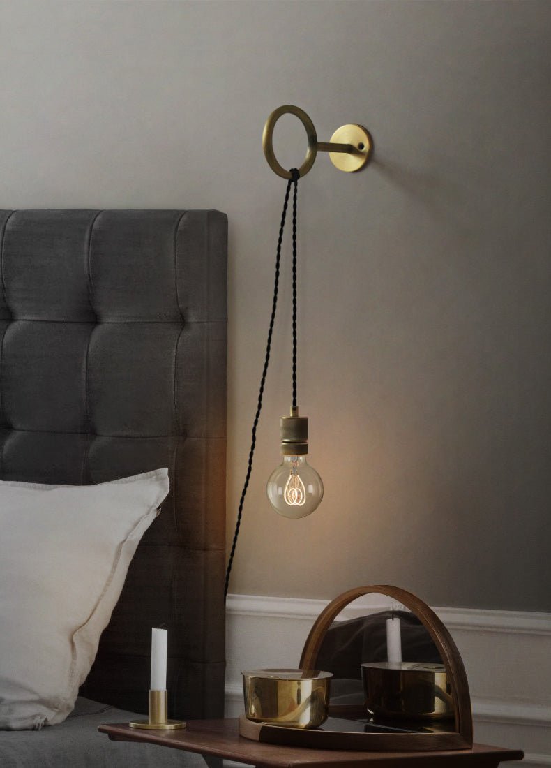 Candeeiro de parede de vidro minimalista elegante Evmaror