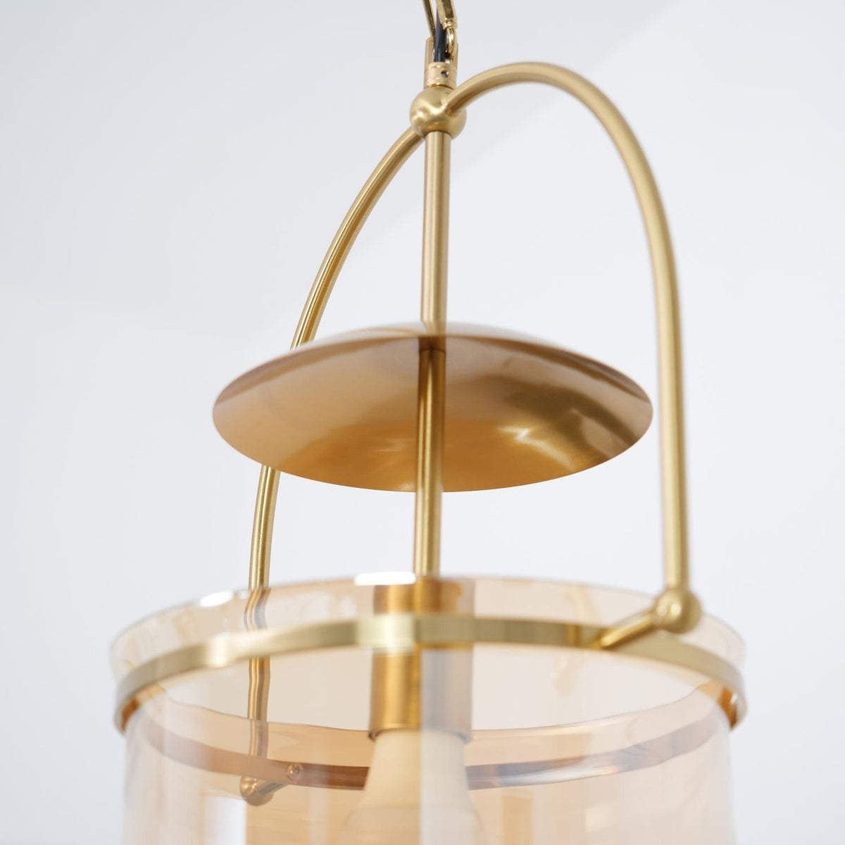 Velanaya pendellampa i glas och mässing, vintage för vardagsrum