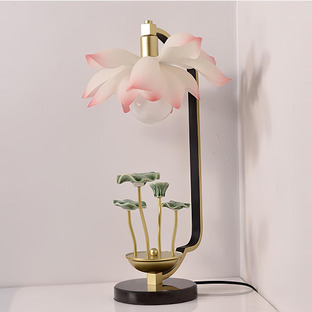 Olivia bordlampe i naturlig keramik