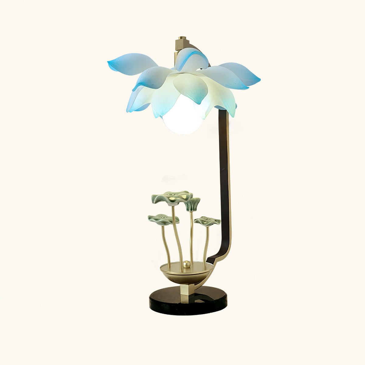 Olivia bordlampe i naturlig keramik