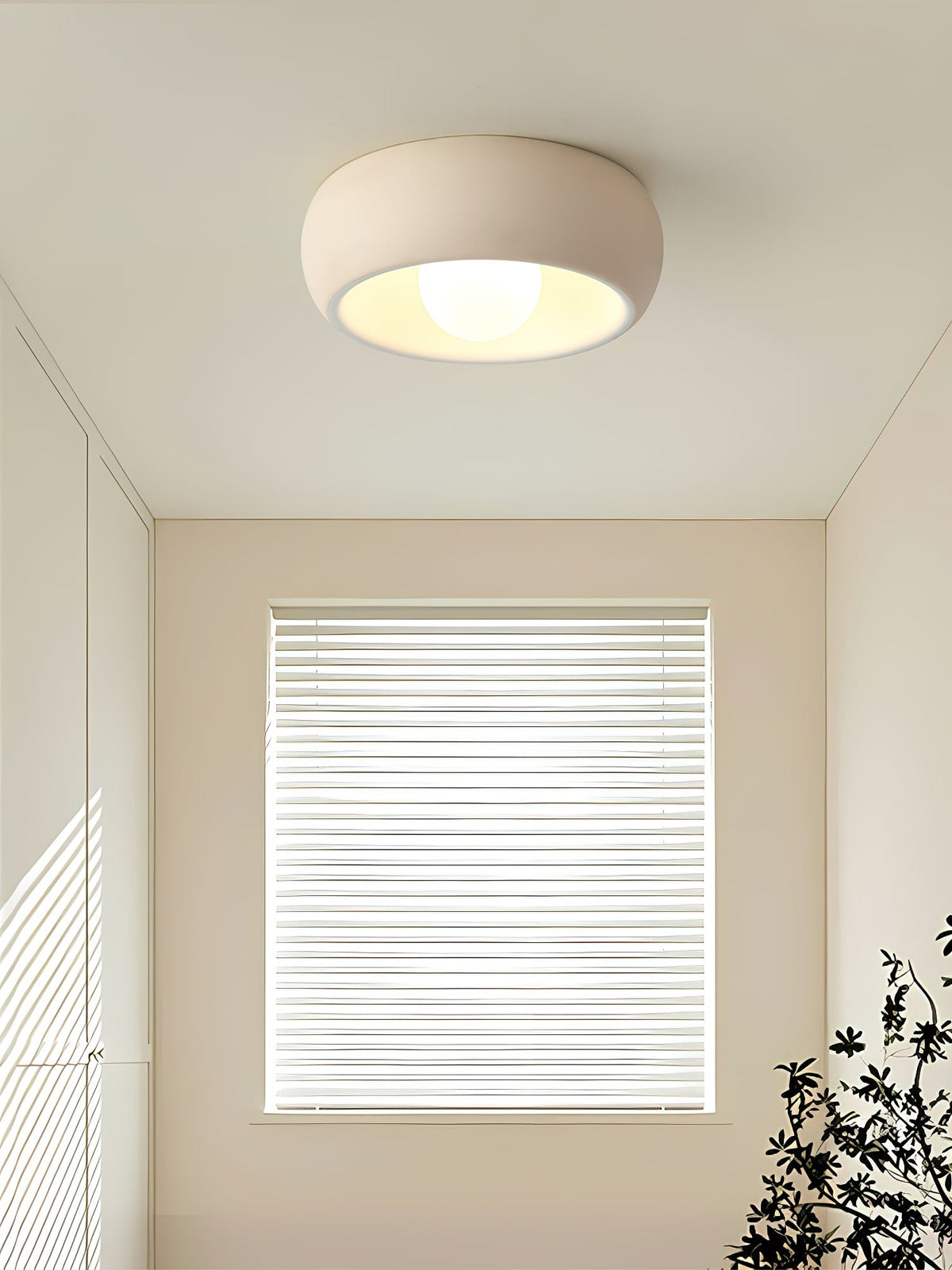Talemu moderne minimalistisk rund loftslampe i glas