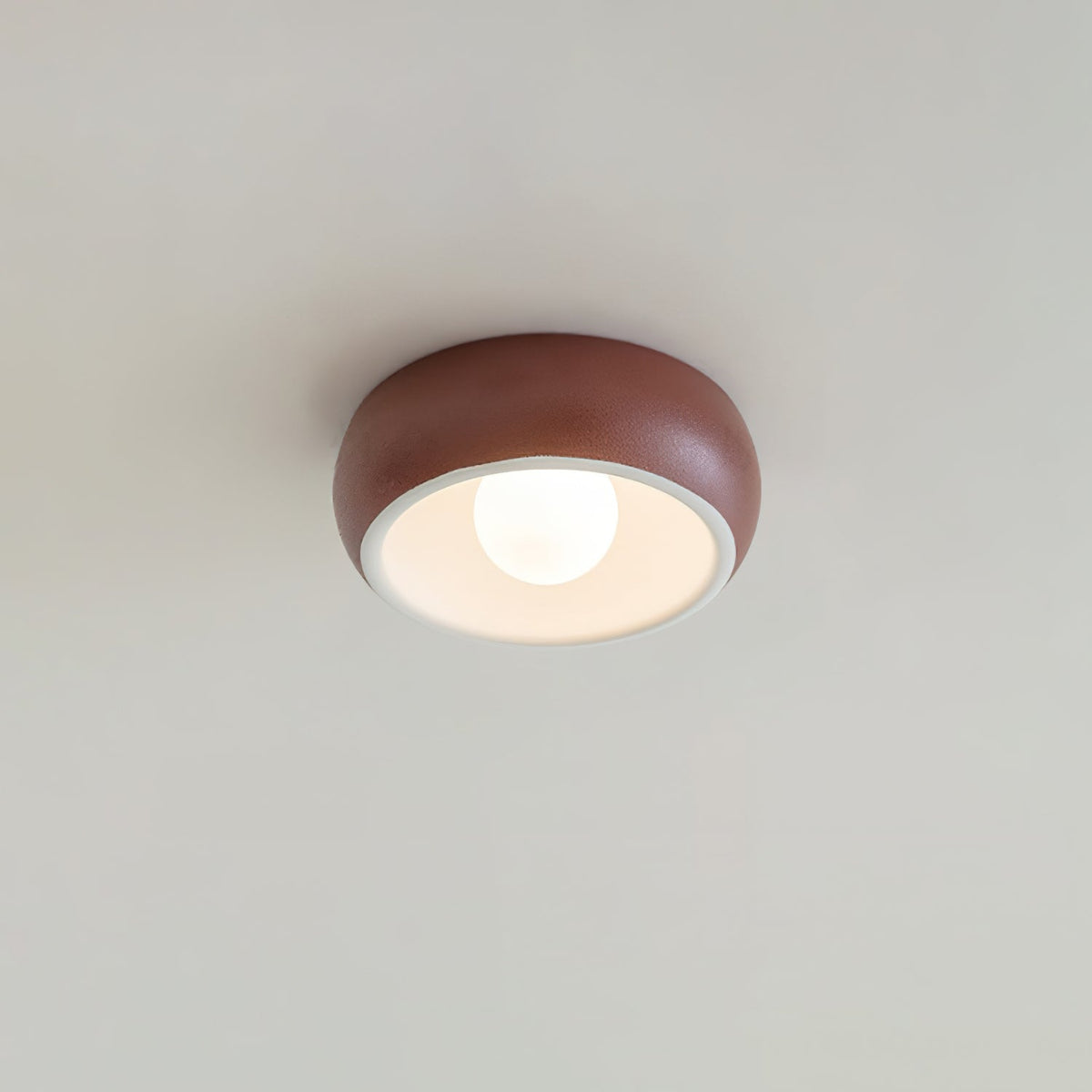 Talemu moderne minimalistisk rund loftslampe i glas