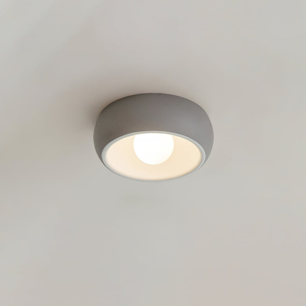 Talemu moderne minimalistisk rund loftslampe i glas