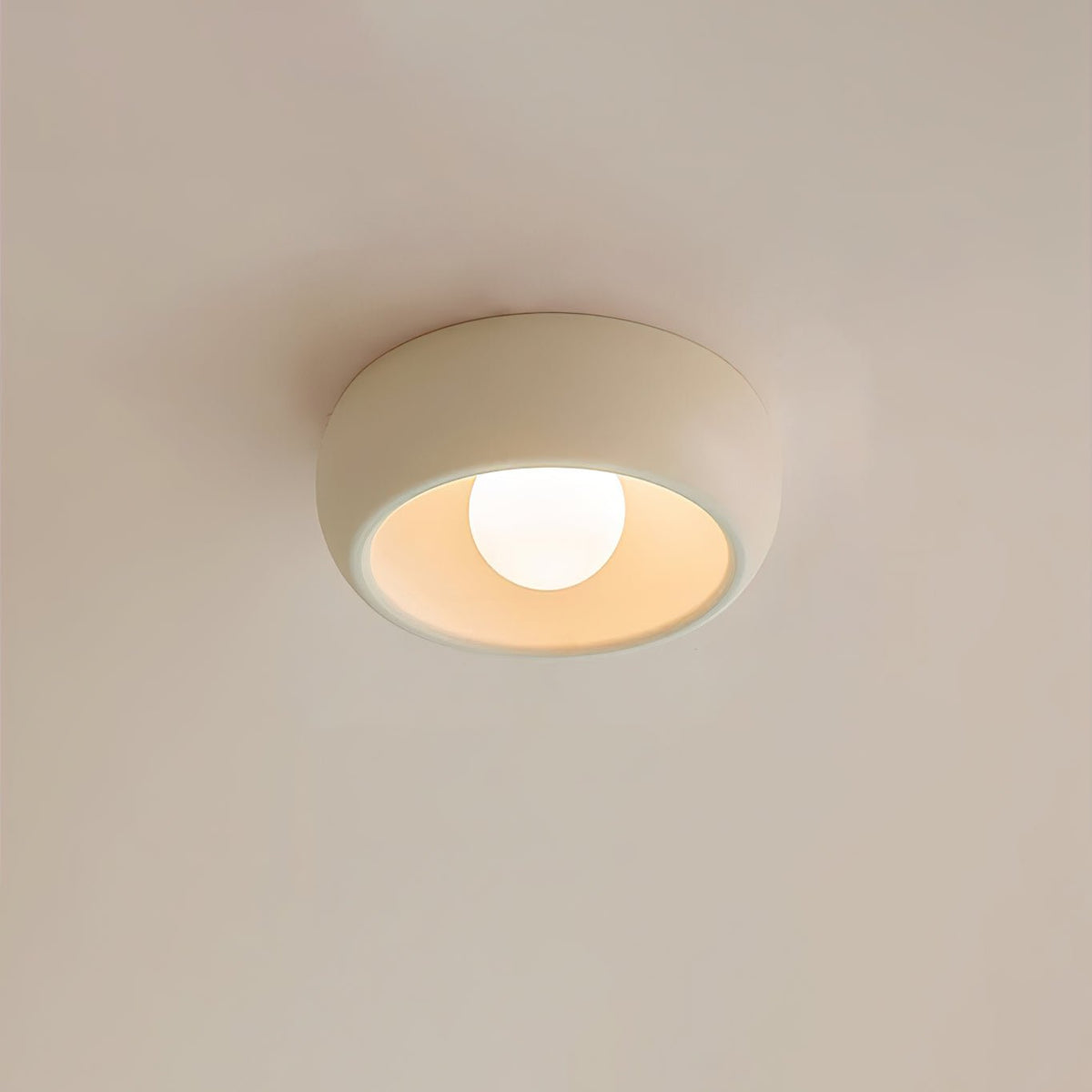 Talemu moderne minimalistisk rund loftslampe i glas