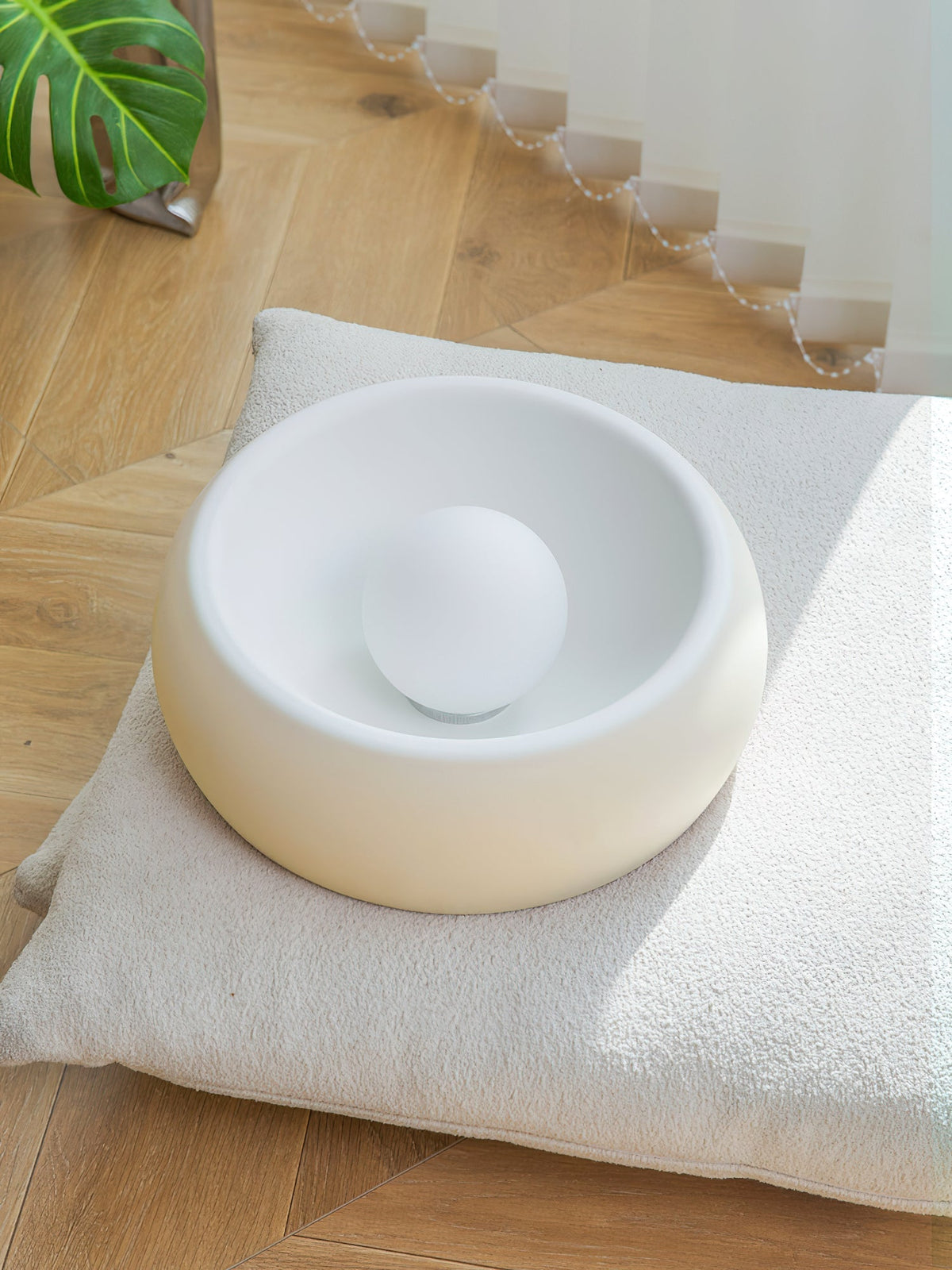 Talemu moderne minimalistisk rund loftslampe i glas