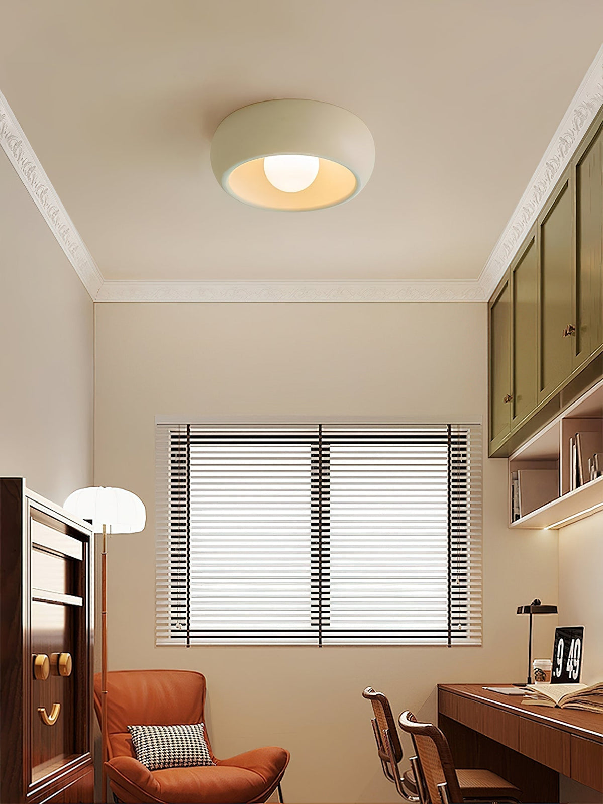 Talemu moderne minimalistisk rund loftslampe i glas