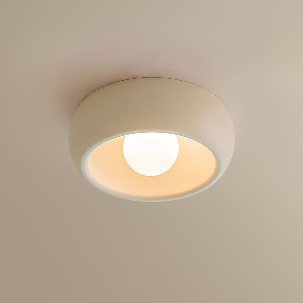 Talemu moderne minimalistisk rund loftslampe i glas