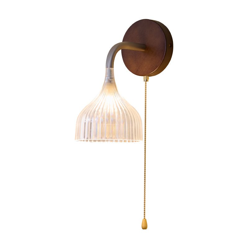Cimararae elegant klassisk vägglampa i trä