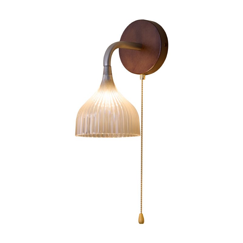 Cimararae elegant klassisk vägglampa i trä
