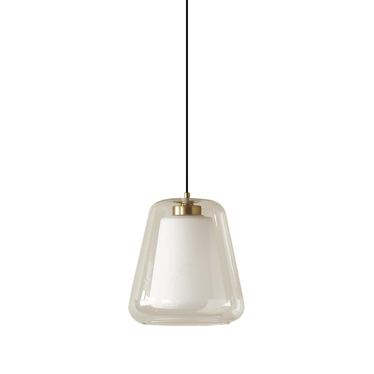 Ate moderne pendellampe i guld