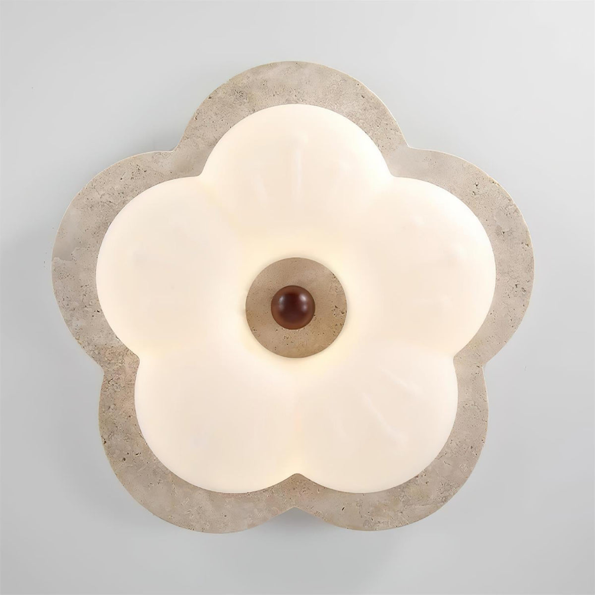 Candeeiro de teto Riita Flor Travertino
