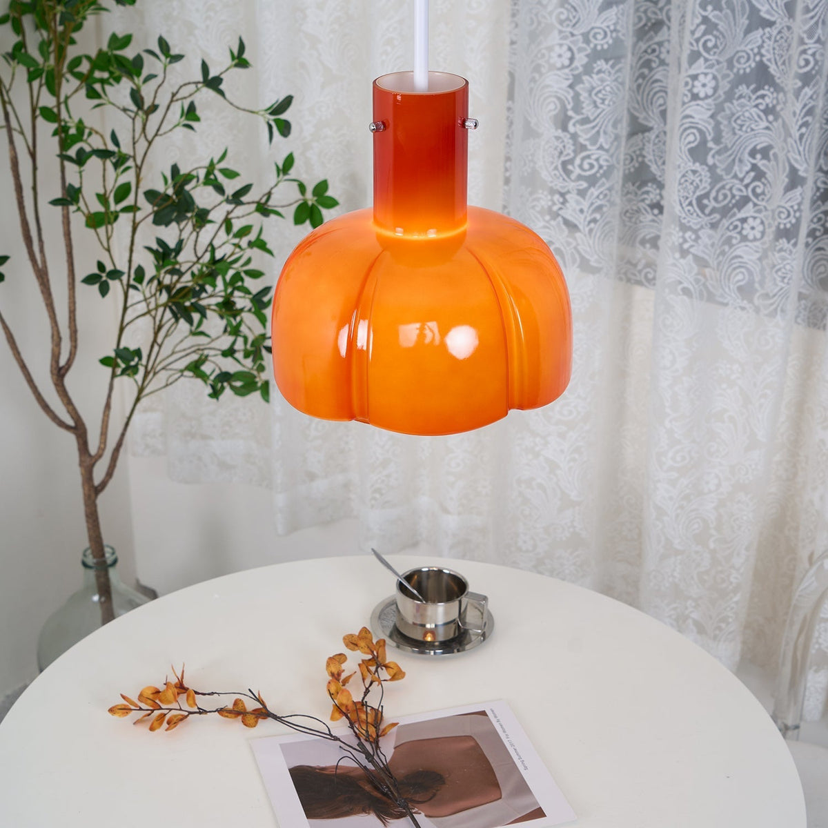 Zentara moderne pendellampe i glas