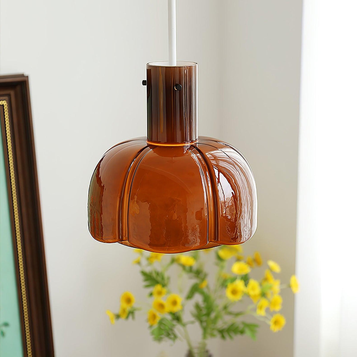 Zentara moderne pendellampe i glas