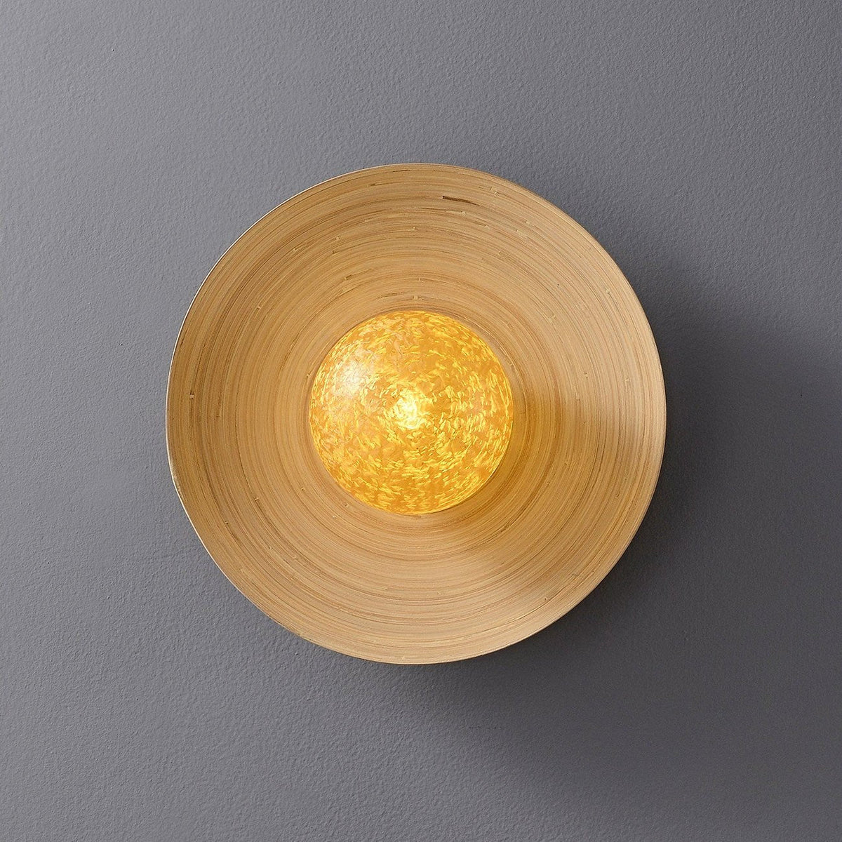 Candeeiro de parede Solinise Bamboo Halo